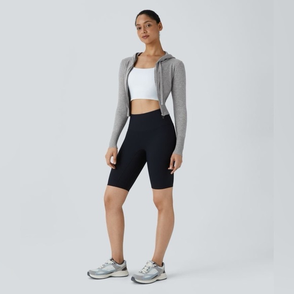 Halara Hooded Drawstring Zipper Long Sleeve Casual Cardigan small - Picture 5 of 5